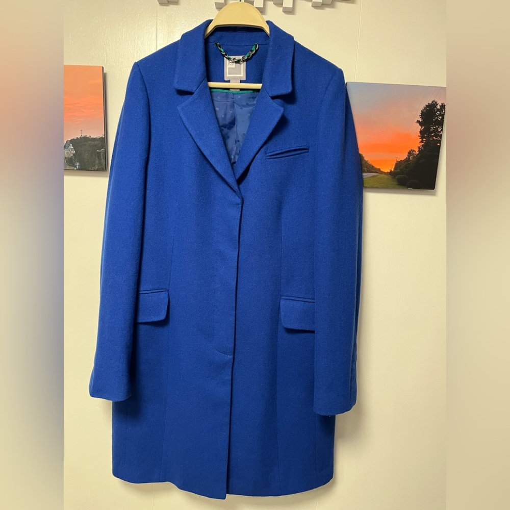 JCP Blue Wool Women's Coat